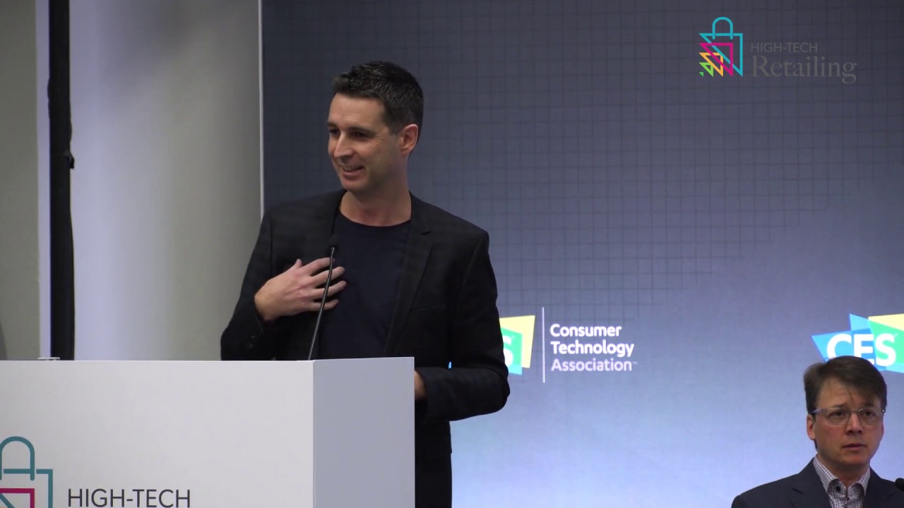 HighTechRetail's tweet card. Robots and Other Humanoids at Retail