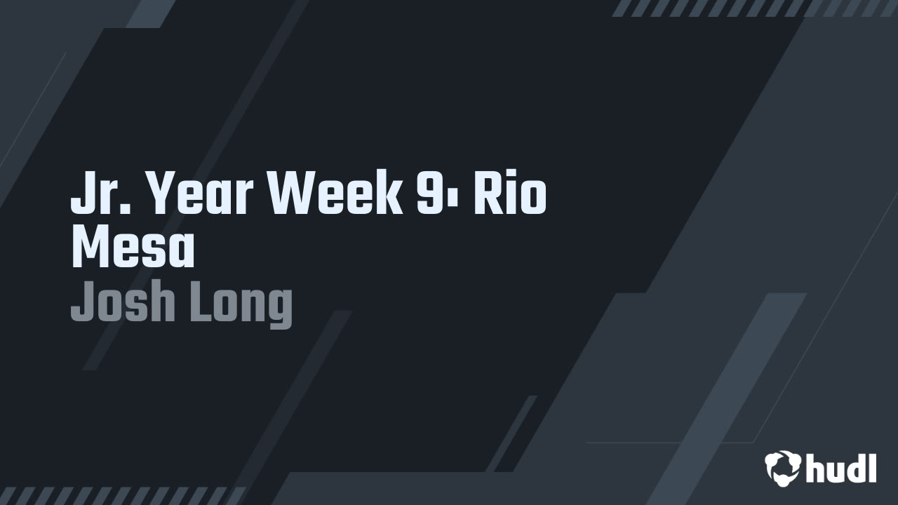 josh_allen_long's tweet card. Jr. Year Week 9: Rio Mesa