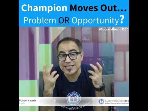 CustSuccessBox's tweet card. SuccessBound #27: If your champion has left, how can you convert the...