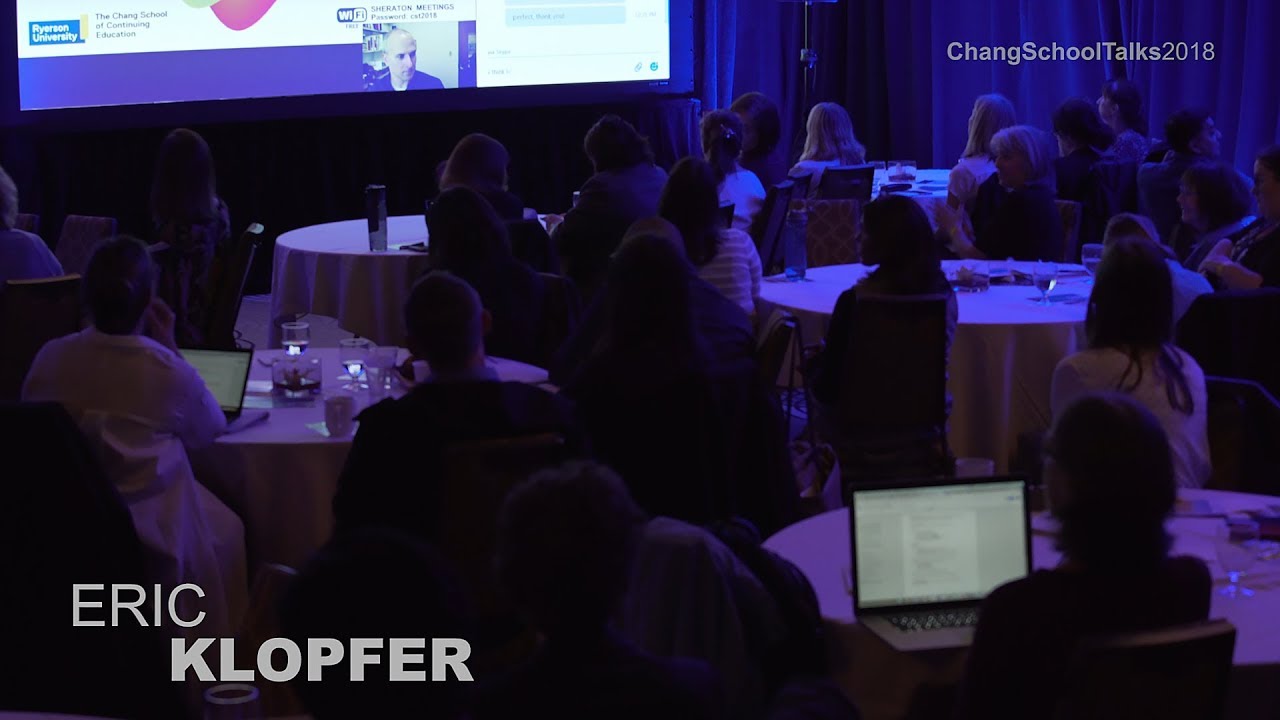 ChangTalks's tweet card. ChangSchoolTalks 2018: Eric Klopfer