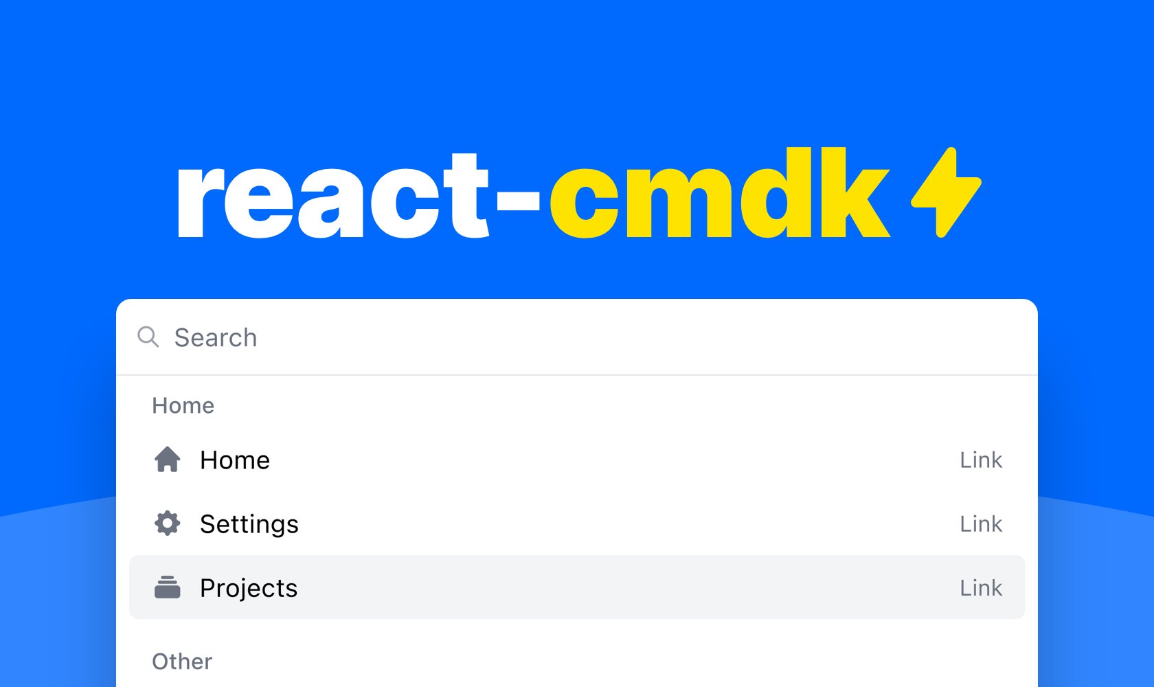 reactdaily's tweet card. A package with components making it easier for you to build user's dream command palette.