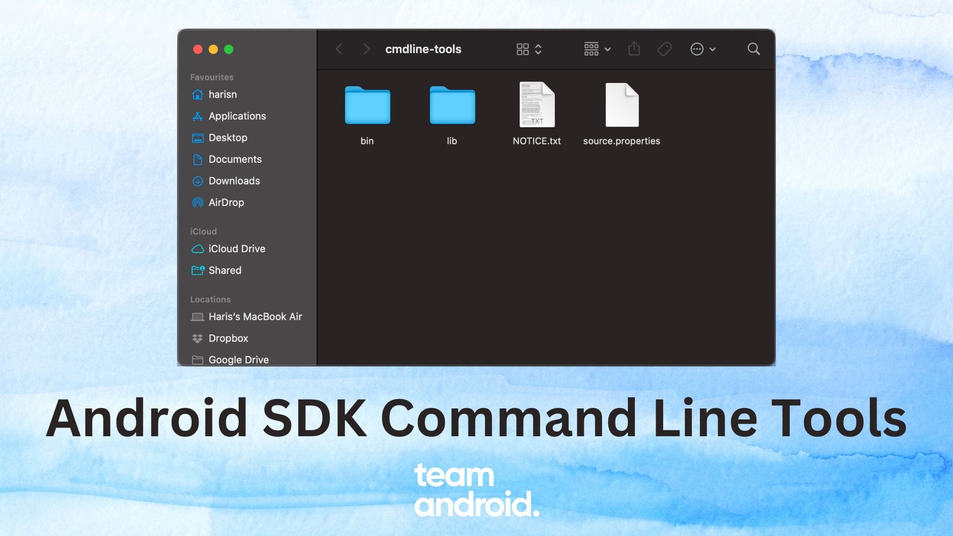 TeamAndroid101's tweet card. You can download Android SDK Command Line tools for all platforms. These packages provide the same set of features as Android Studio.