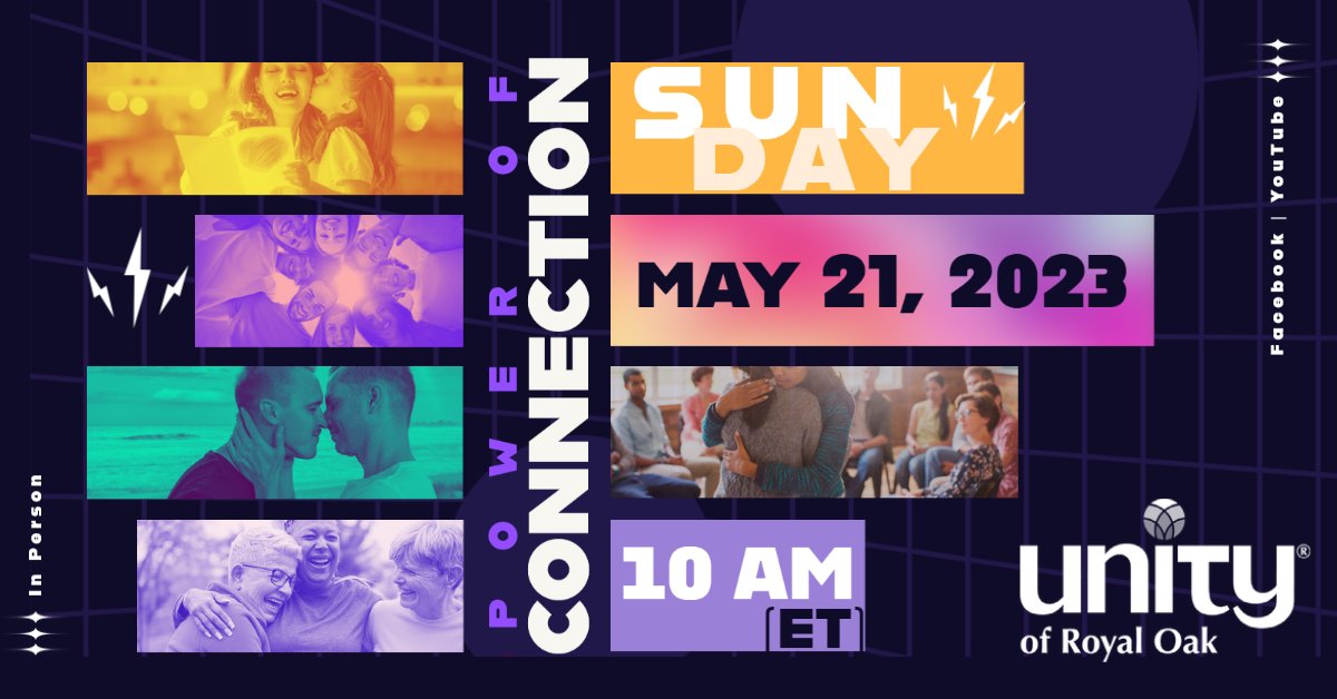 UnityRo's tweet card. Connection isn’t merely overcoming isolation but really, it’s about returning to the way that we were created to live - interdependent and relying on one another. Join us this Sunday for MORE. In...