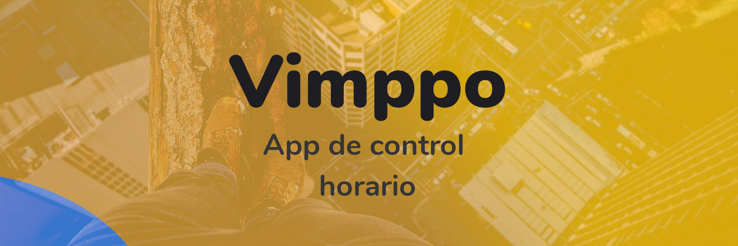 Vimppo_app's tweet card. La máquina de fichar es un elemento de riesgo por contagio de virus en las empresas. Te explicamos qué métodos para fichar son seguros.
