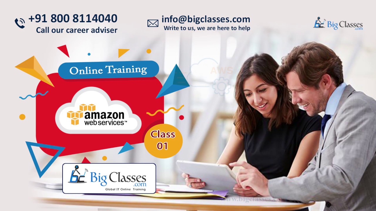 ClassesBig's tweet card. AWS Online Training Class 01 | AWS Tutorial | Demo - BigClasses