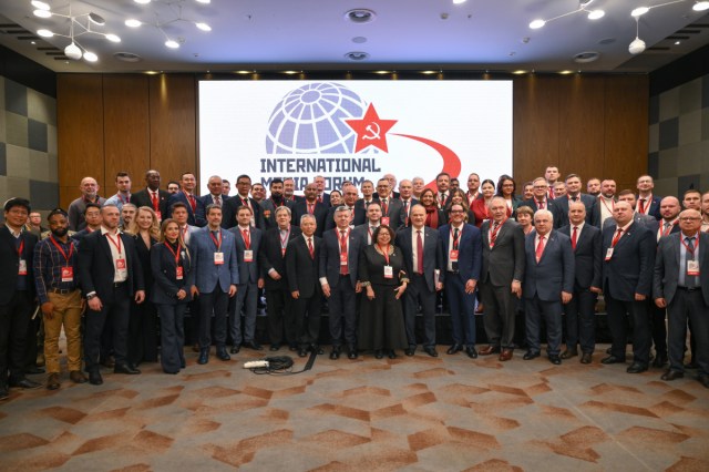 PCV_Carabobo's tweet card. Tribuna Popular.- Los días 6 y 7 de noviembre de 2025 se realizó en Moscú el Foro Internacional de Medios de Comunicación “La verdad contra el neofascismo”; una iniciativa organizada por el Partido…