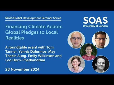 tommytanner's tweet card. Financing climate action: Global pledges to local realities