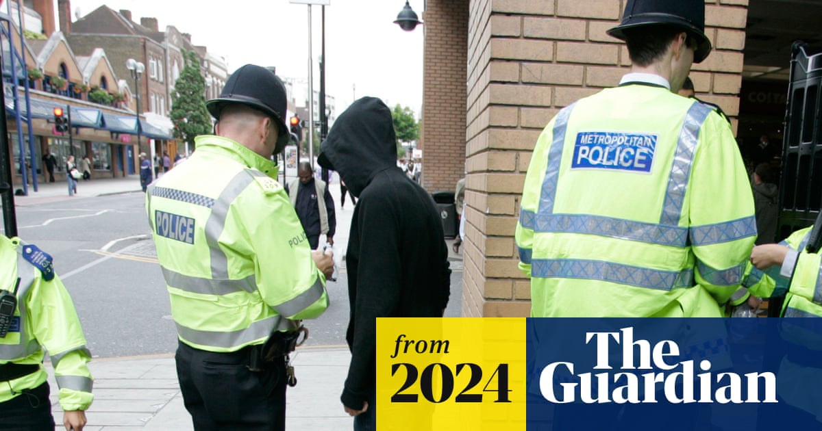 POLSTOPEU's tweet card. Chris Philp says police should not ‘tiptoe around using these powers in an aim to appease’ despite concerns over racial bias