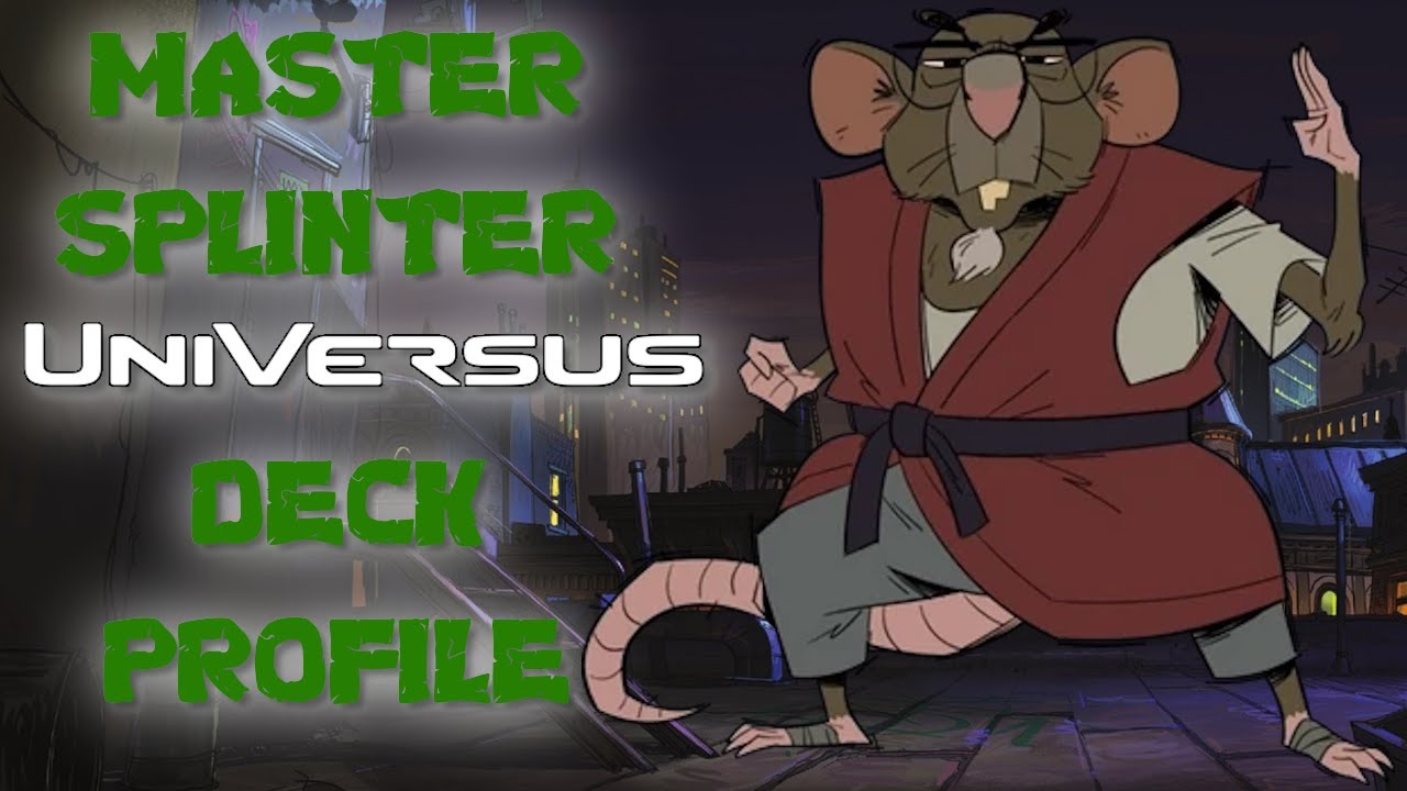 UKVersus's tweet card. Universus Splinter Deck Profile, Take Your Deck From the Sewers