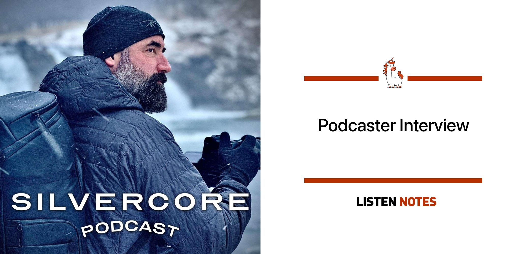 ListenNotes's tweet card. The Silvercore Podcast with Travis Bader: "Start before you think you are ready, then improve with every episode."
