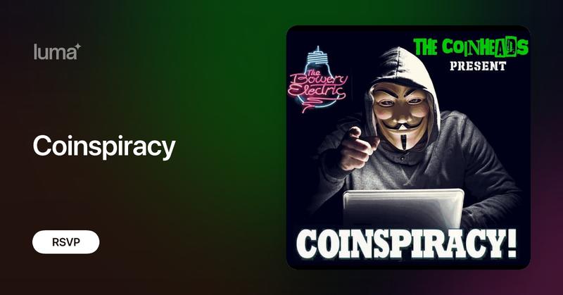 gci_mech's tweet card. Coinspiracy is an event focused on proof of work, decentralization, utility and privacy. Format 3 - 5 panels / tech talks followed by a live performance by…