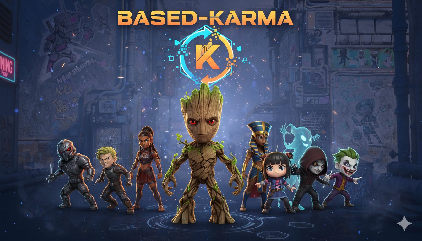 basedkarmafc's tweet card. Based-Karma gaming airdrop project.