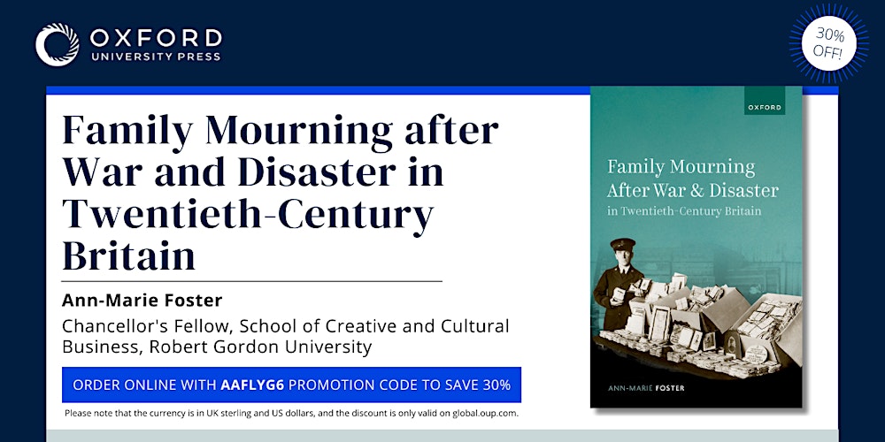 FWWsoc's tweet card. A launch event for Dr Ann-Marie Foster's new academic monograph