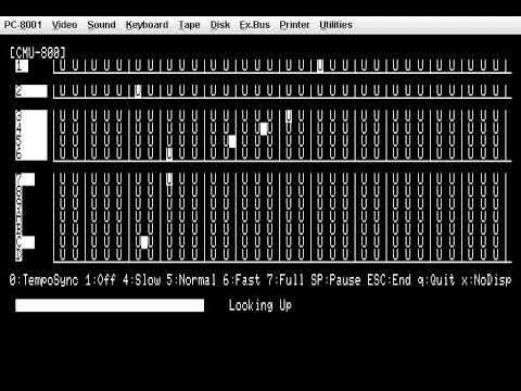 bugfire01's tweet card. Looking Up（CASIOPEA）をPC-8001で（要CMU-800、j80でemu可）(1983)
