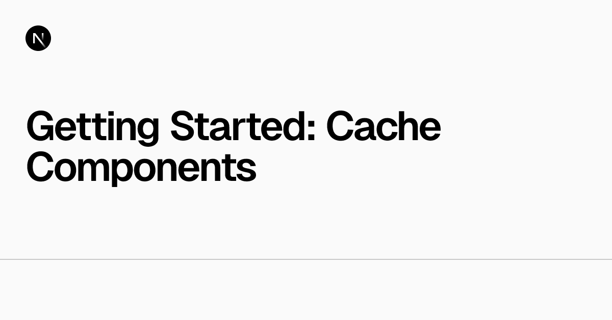 zachcodes's tweet card. Learn how to use Cache Components and combine the benefits of static and dynamic rendering.