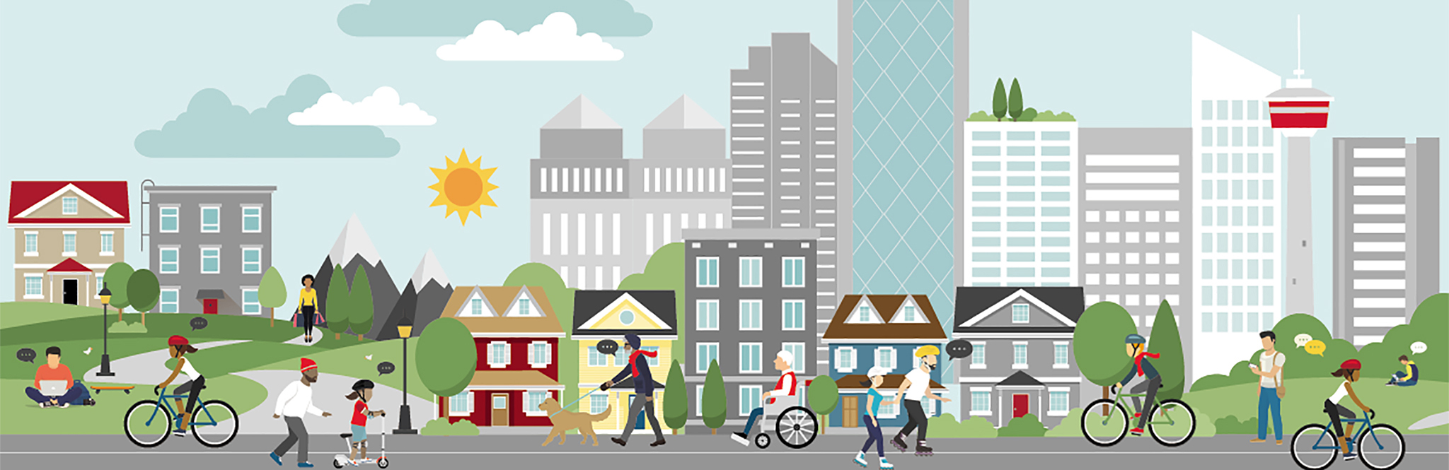 CreatingCovYYC's tweet card. Neighbourhood Streets - Panorama Hills