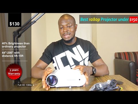 TechYanReview's tweet card. Best budget projector under $200 - Goodee 420 projector | True 1080p