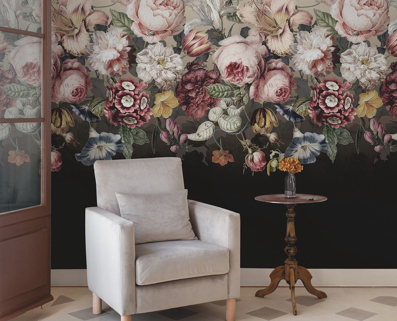 quagga_patterns's tweet card. Use these professional design strategies to implement the floral wallpaper trend in your home.