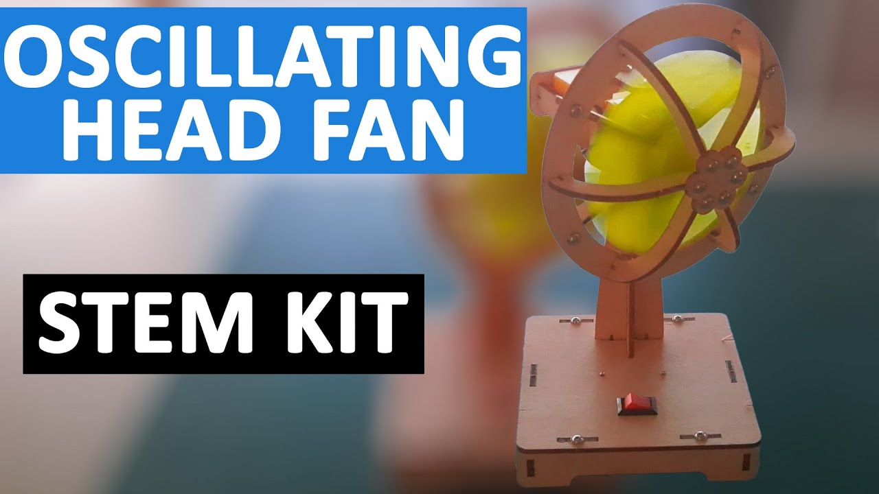 MyCreativ3's tweet card. DIY STEM Oscillating Head Fan | Build Your Own Working Fan with...