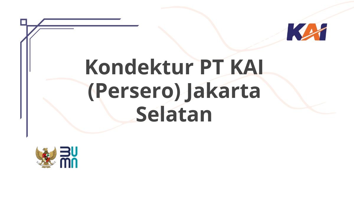 StreamBoxx's tweet card. Cari lowongan Kondektur PT KAI (Persero) Jakarta Selatan? Info gaji, kualifikasi, & prospek karir lengkap di sini! Daftar sekarang juga!