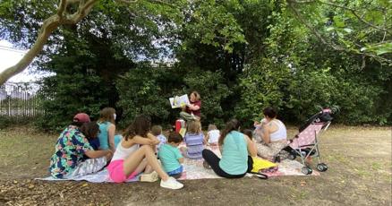 LexCoLibrary's tweet card. Parents looking for a fun, outdoor activity with their young children may want to head over to the Cayce entrance to the Riverwalk Saturday at 10 a.m.