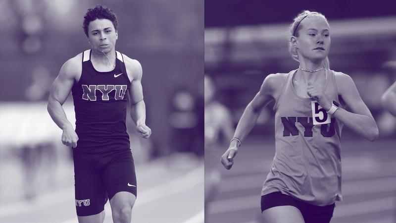 NYUAthletics's tweet card. New York University's men's and women's track and field teams opened competition at the University Athletic Association (UAA) Outdoor Championships, hosted by Washington University in St. Louis, on...