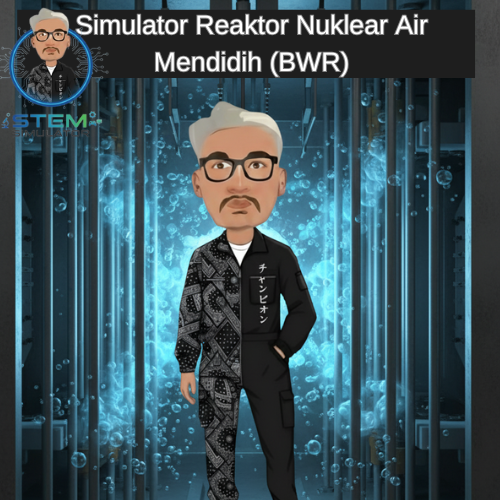 mdnursyazwi's tweet card. Eksperimen dengan BWR satu litar. Pelajari Maklum Balas Kekosongan Negatif, Rod Kawalan Bawah, dan peranan Aliran Kitar Semula dalam mengawal Kuasa Termal reaktor nuklear.