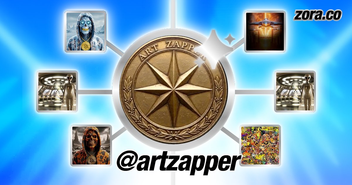 SubNetTax's tweet card. artzapper is on Zora.