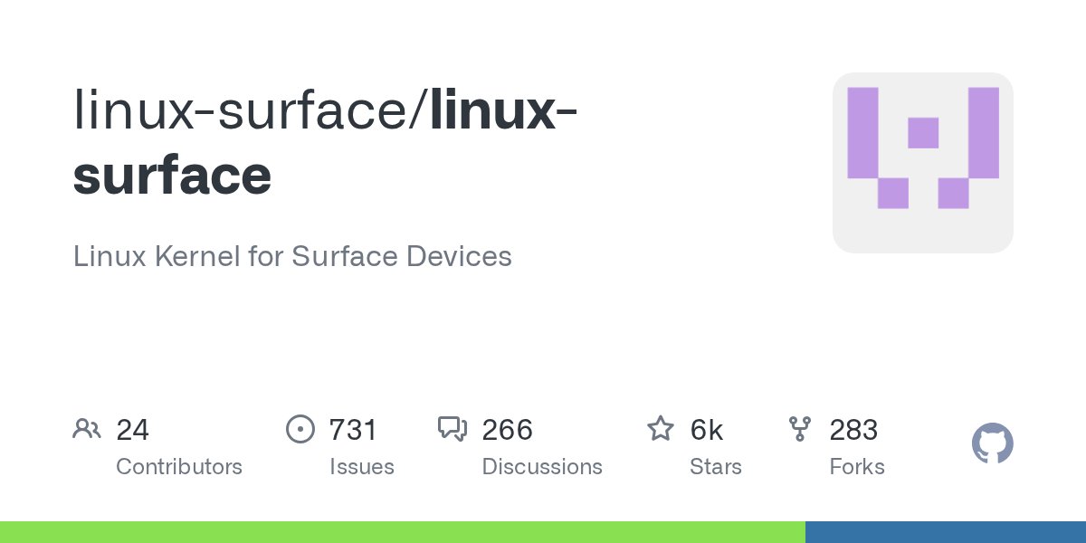 preetham_reddyc's tweet card. Linux Kernel for Surface Devices. Contribute to linux-surface/linux-surface development by creating an account on GitHub.