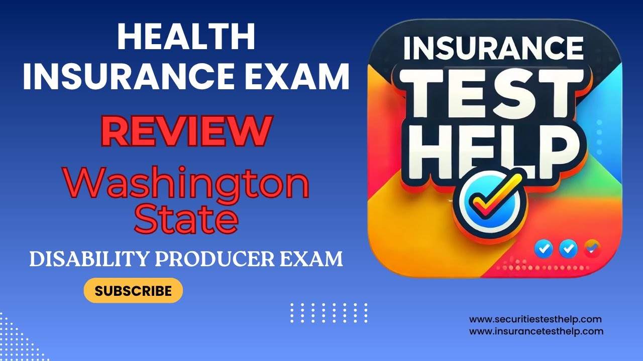 InsurTestHelp's tweet card. Washington State Health Insurance Exam (Washington State Disability...