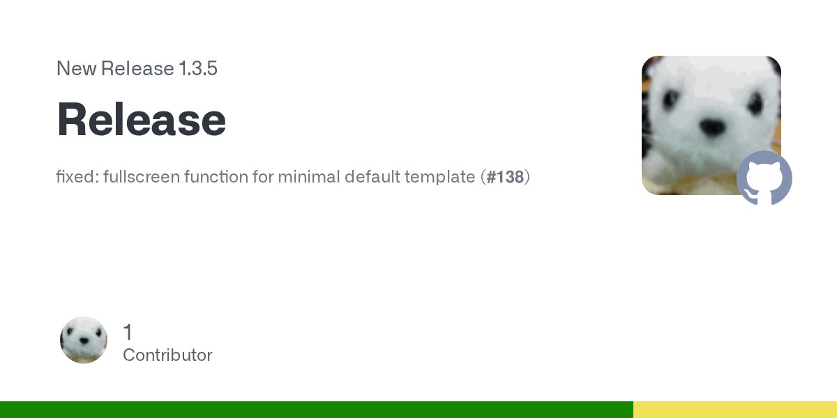 kou_yeung's tweet card. fixed: fullscreen function for minimal default template (#138)