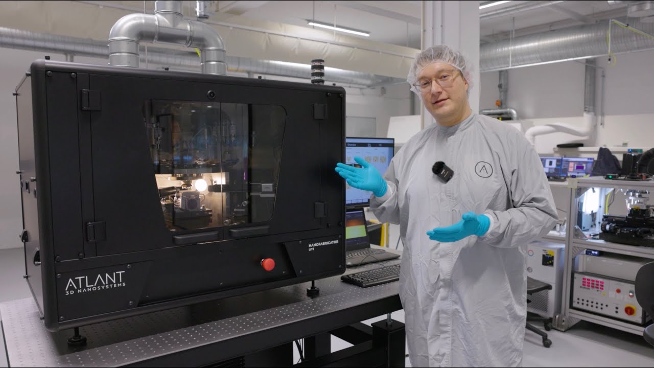 Atlant3d's tweet card. Exploring NANOFABRICATOR™ LITE and Technology