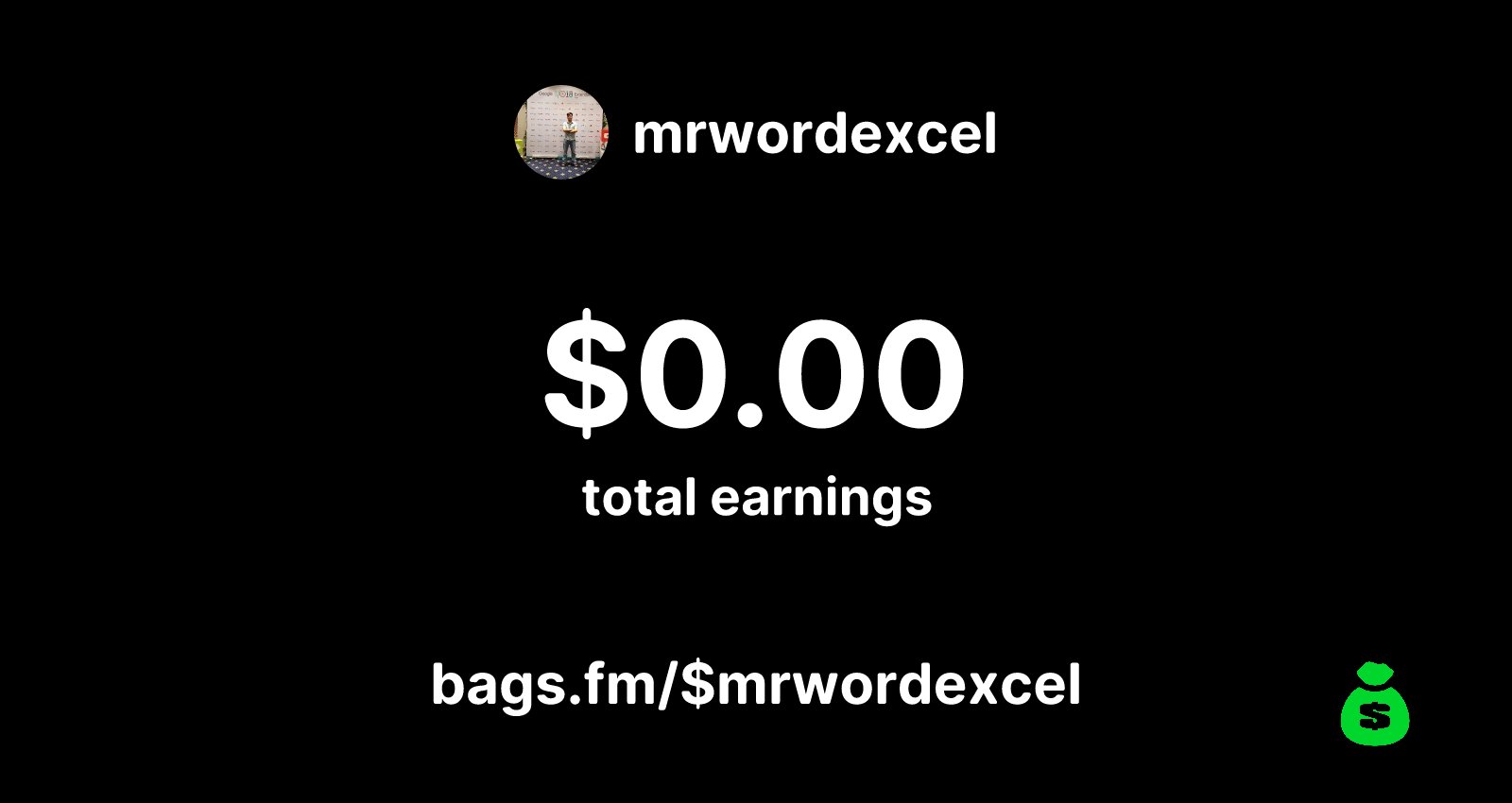 mrwordexcel's tweet card. $mrwordexcel is on Bags