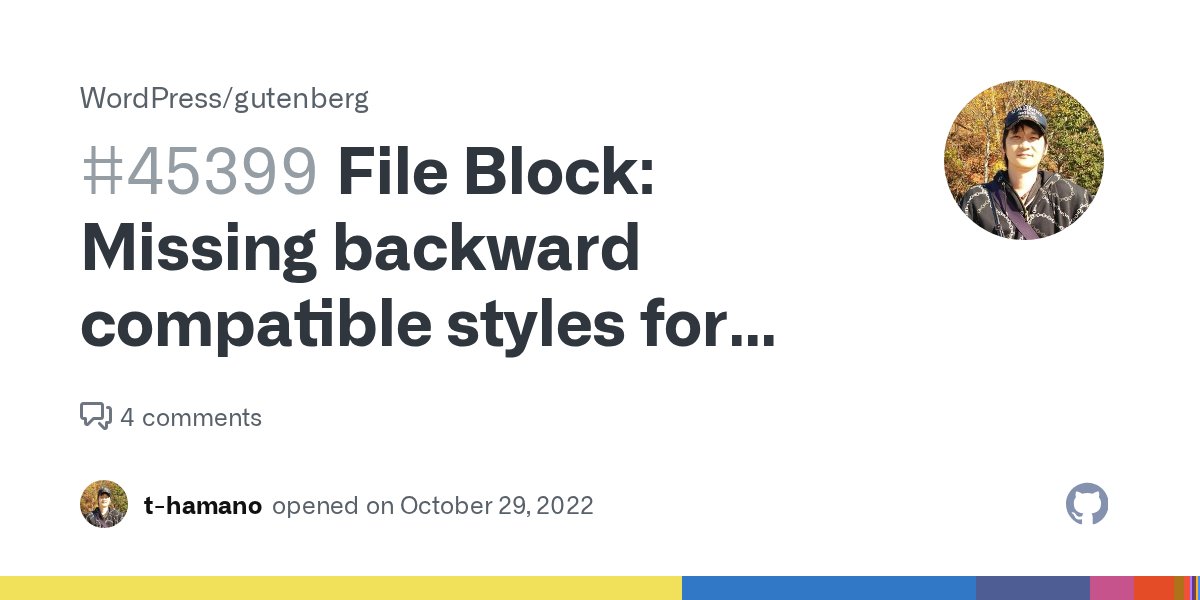 GoodFirstBugs's tweet card. Description In #41822, the button element styles were moved from each block to theme.json. And the style for representing the download button in the file block has also been removed from the block&...