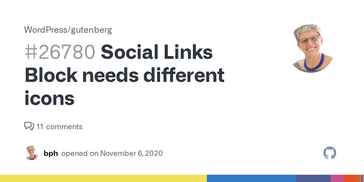 GoodFirstBugs's tweet card. Describe the bug Social Links as the term and functionality is used, provides links to social profiles of the user. In other apps the same icon is actually used for sharing a post/image/podcast/ to...