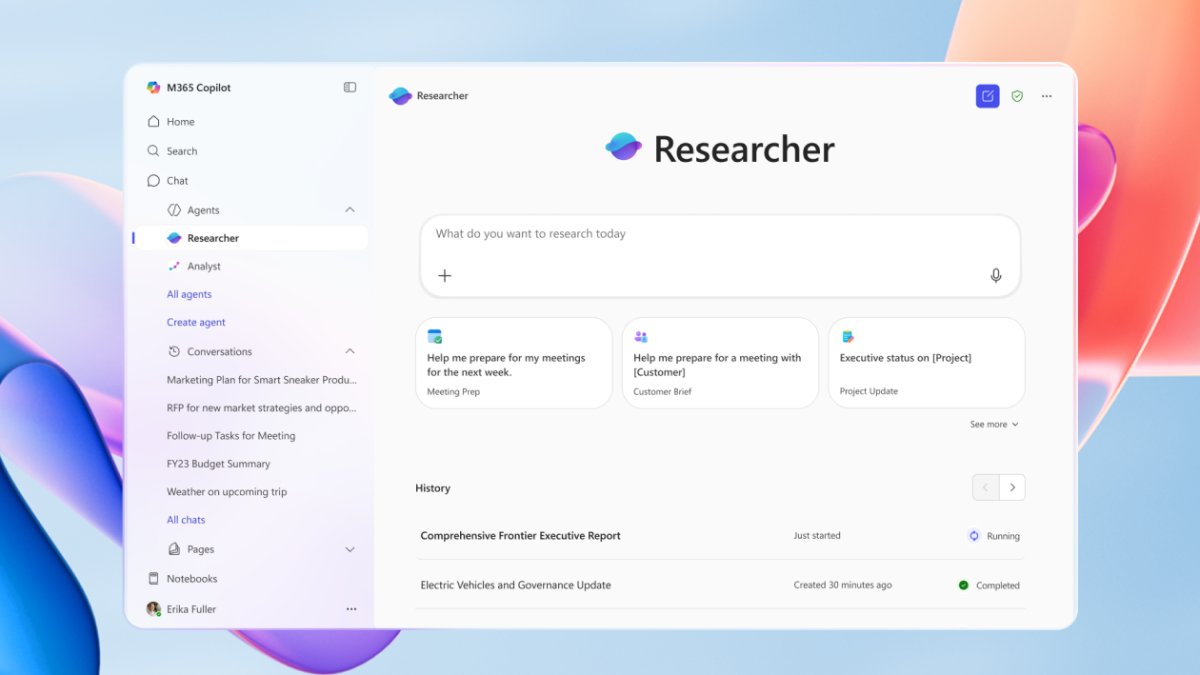 TechsolveUK's tweet card. We’re excited to announce the general availability of Researcher and Analyst, two first-of-their-kind reasoning agents designed for work. Learn more.