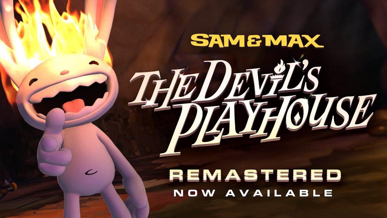 SamAndMax's tweet card. Sam & Max: The Devil's Playhouse Remastered! Now available!