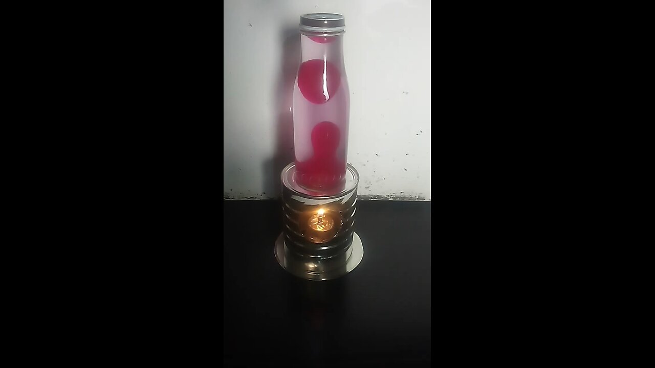JeffPea66513479's tweet card. Homemade Lava Lamp. Also works with Tea Light candles 🕯️