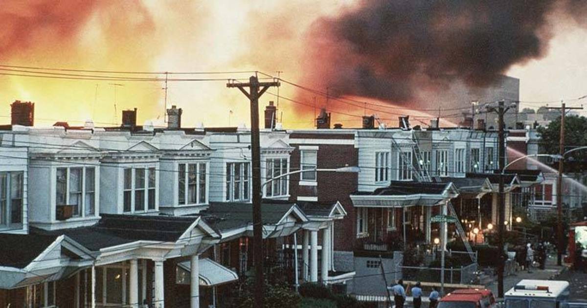 jonestowne's tweet card. The day American cops dropped c-4 explosions into a Philadelphia neighborhood -- killing children and adults alike.