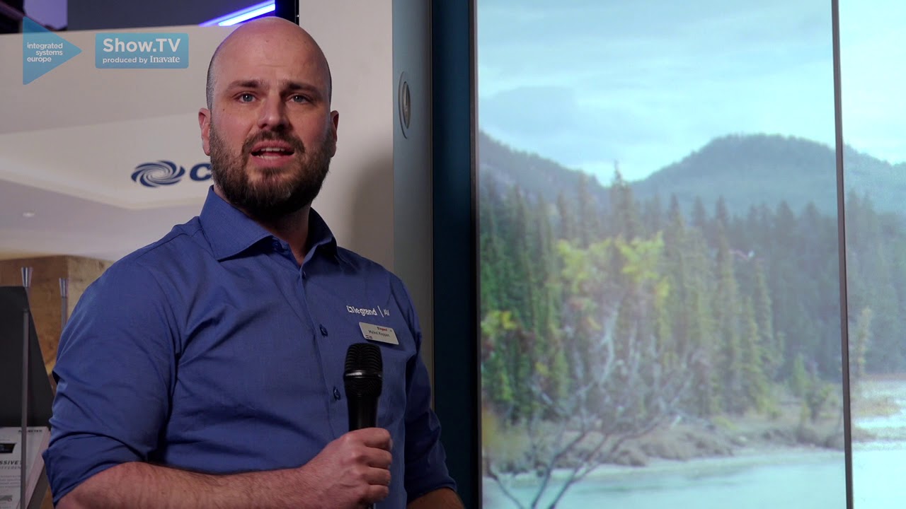 ProjectaScreens's tweet card. Projecta Parallax Stratos screen goes big and handles ambient light