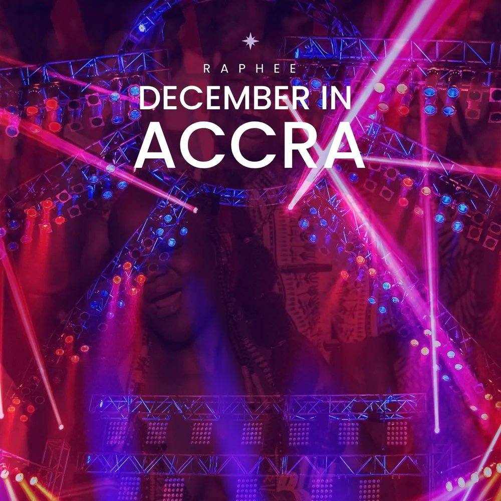 basopage's tweet card. December in Accra song from Raphee. Release Date: October 26, 2025.