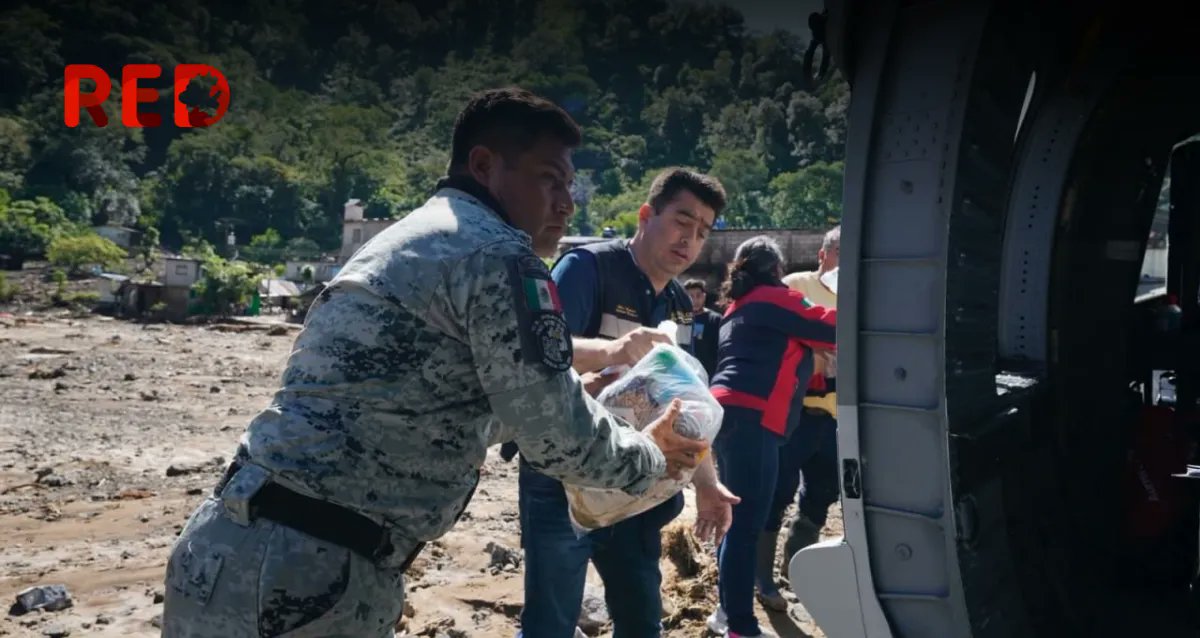 Red1Hidalgo's tweet card. El Gobierno de Hidalgo, liderado por el gobernador Julio Menchaca Salazar, activó un plan de emergencia ante las lluvias intensas.