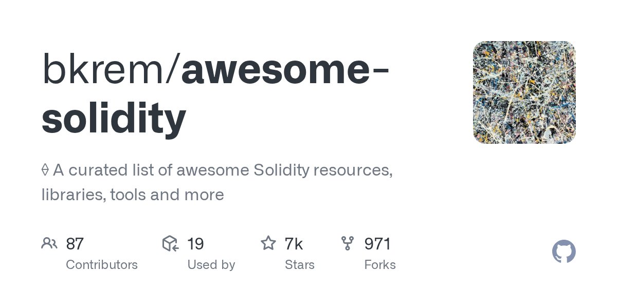 useWeb3's tweet card. ⟠ A curated list of awesome Solidity resources, libraries, tools and more - bkrem/awesome-solidity