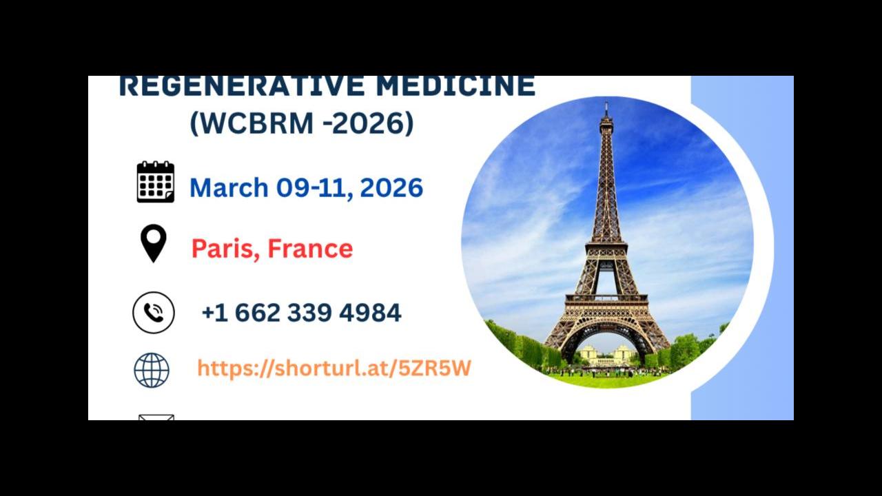 Lisa64889772811's tweet card. 1 people interested. Check out who is attending ✭ exhibiting ✭ speaking ✭ schedule & agenda ✭ reviews ✭ timing ✭ entry ticket fees. 2026 edition of World Conference on Biomaterials and Regenerative...
