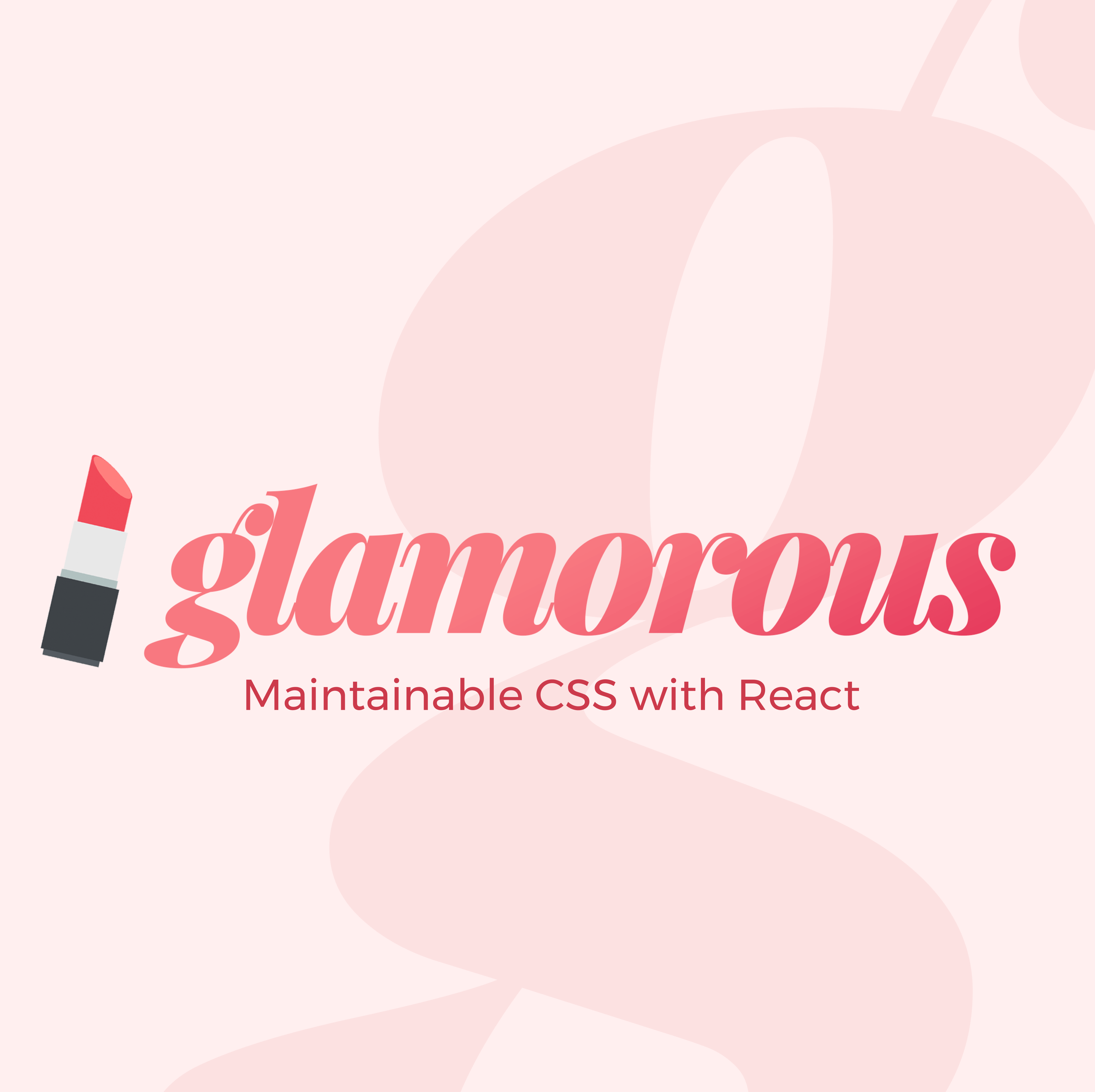 glamorousCSS's tweet card. React component styling solved with an elegant API, small footprint, and great performance