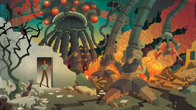 TEDTalks's tweet card. Neuroscientist and philosopher Sam Harris describes a scenario that is both terrifying and likely to occur. It’s not, he says, a good combination.