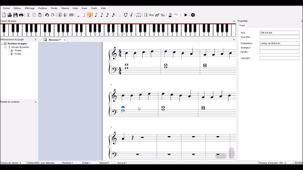 deluxe_note's tweet card. Tutoriel DeluxeNote en Français : Ma première partition !