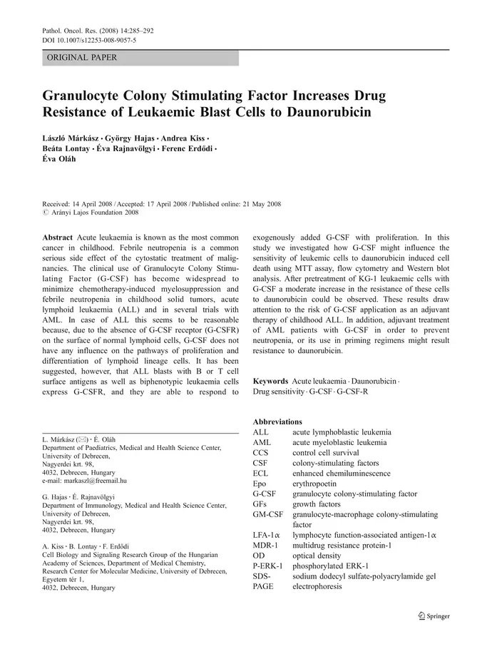 DocsDel's tweet card. Acute leukaemia is known as the most common cancer in childhood. Febrile neutropenia is a common serious side effect of the cytostatic treatment of...
