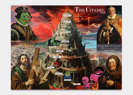 AOTMgallery's tweet card. Exclusively offered through this auction at BTC25, THE CITADEL is Nardo’s most recent and most ambitious physical work to date -- a rare opportunity to acquire a defining piece within Bitcoin's...