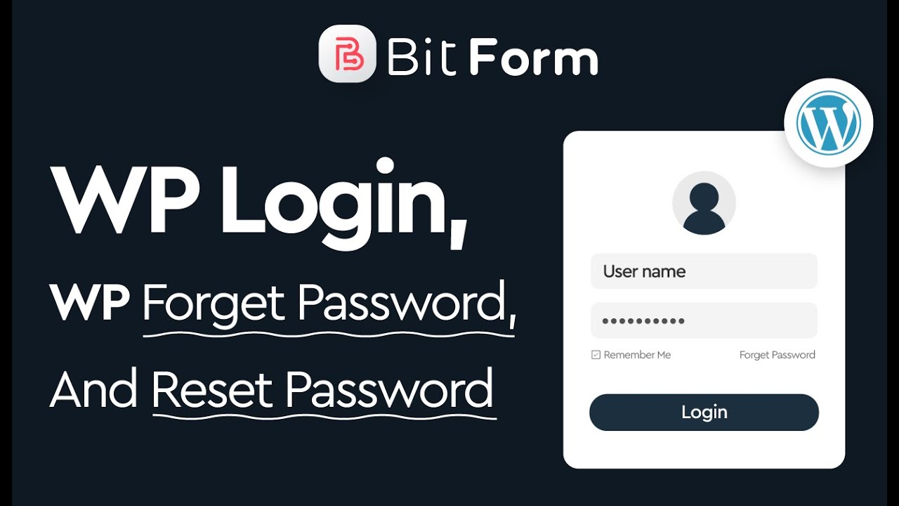 bit_apps's tweet card. WP Login, WP Forget Password, And Reset Password With WordPress Form...